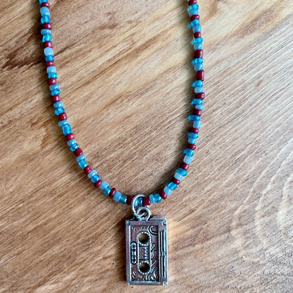 Stranger Things Max Mayfield Inspired Cassette Necklace